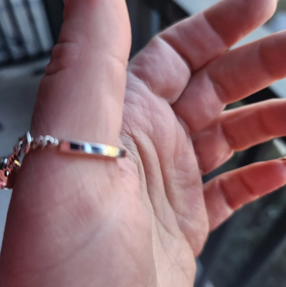 Handmade Sterling Silver 925 Ball Moveable Chain Ring Size 9 Modernist - Picture 3 of 6